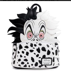 NWOT Loungefly Backpack Cruella De Vil DISNEY 101 DALMATIONS